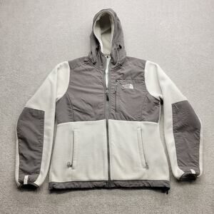 The North Face Denali Fleece Jacket Women’s Small White Gray Full Zip